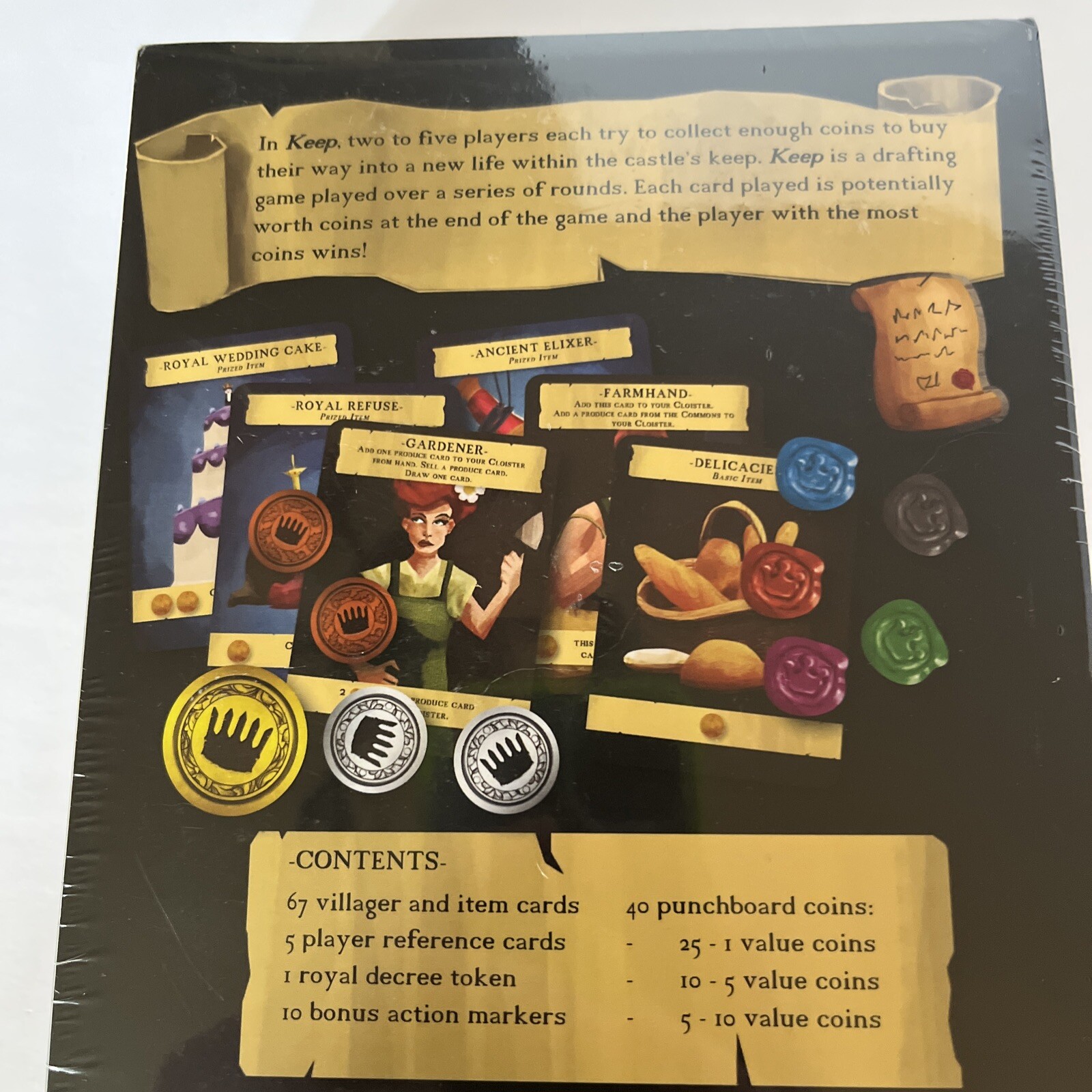 Kolossal Games Keep 2019 Card Drafting Game John Clowdus Age 14+ 2-5 Player New