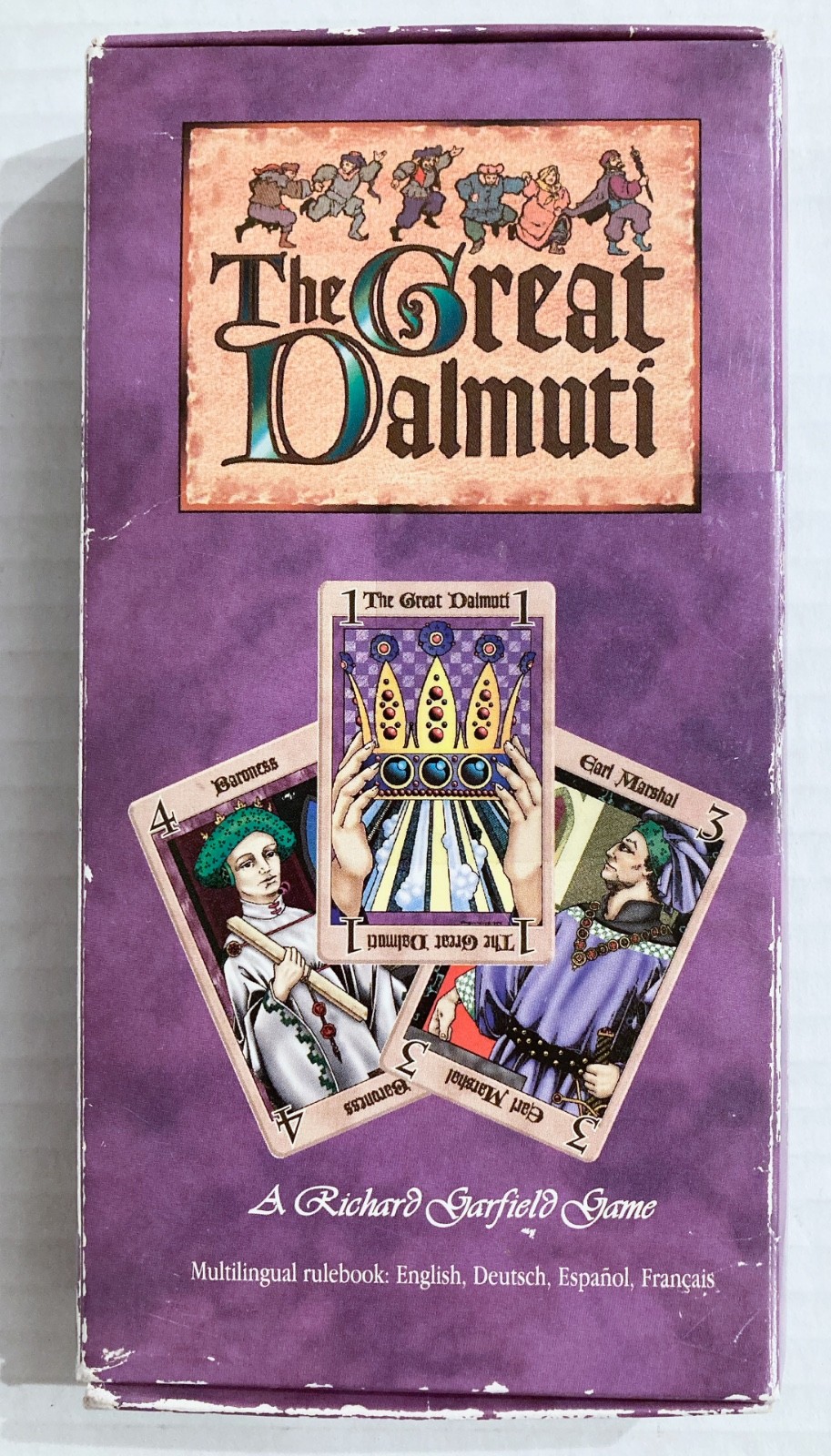 The Great Dalmuti COMPLETE Card Game 1995 Wizards of the Coast Garfield Box VTG
