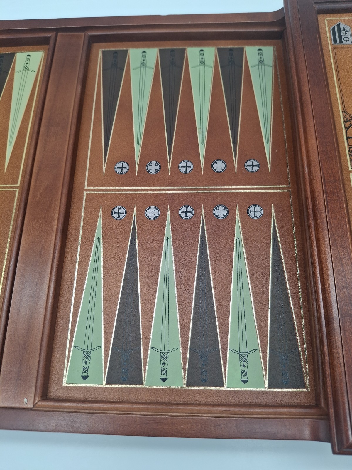 Vintage Franklin Mint Excalibur Backgammon Board 1986 Limited Edition
