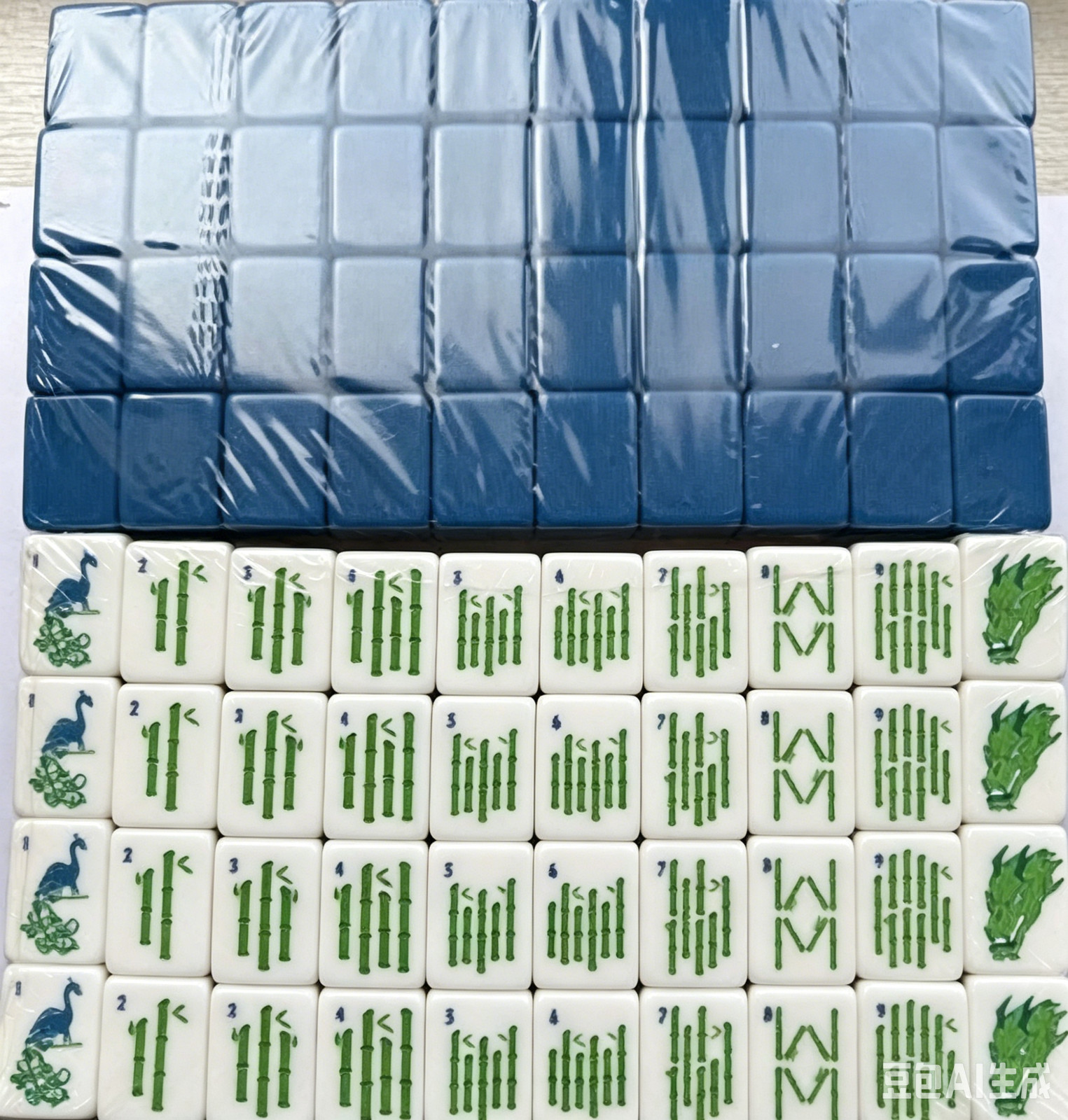 American Mahjong Game Set, 160 deep blue Layered Mah Jong Tiles,Fast ship