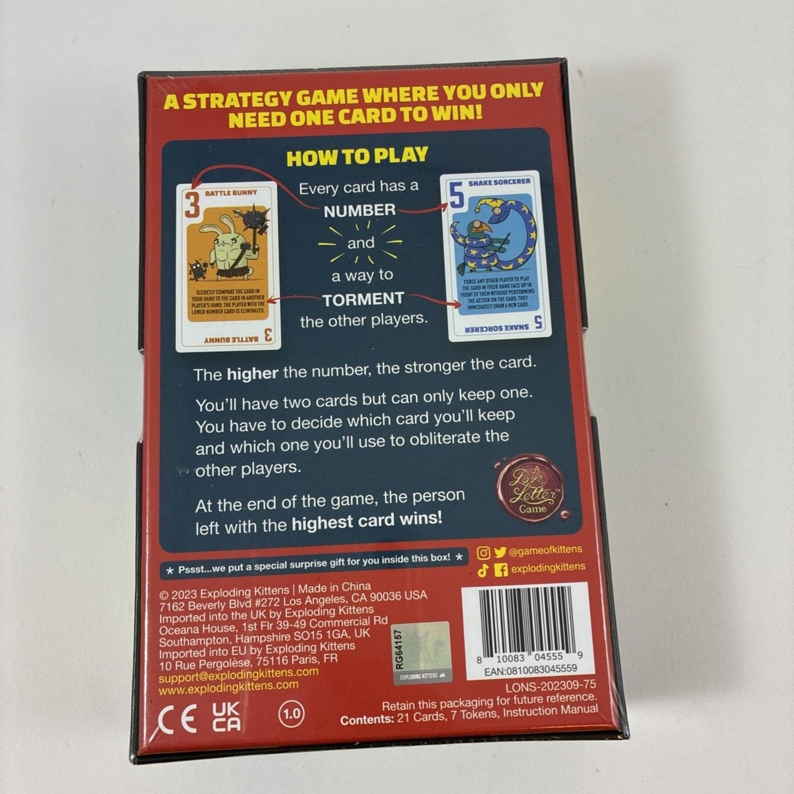 Kids Game Power Hungry Pets Game-Try To Outsmart Each Other 2-6 Players Ages 7+