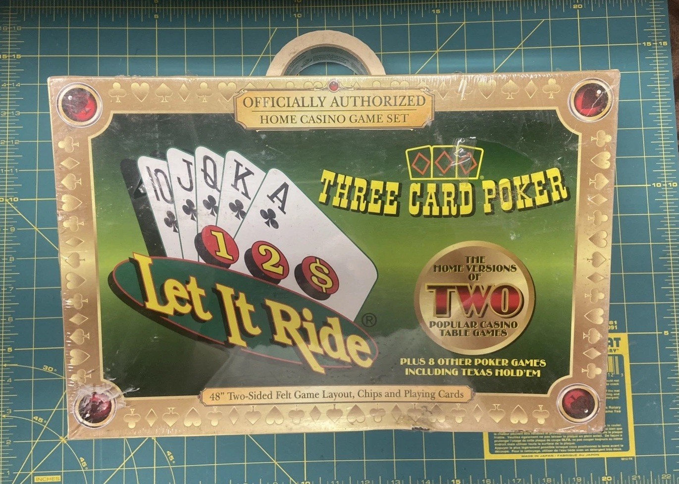 Let It Ride Three Card Poker Texas Hold ‘Em Home Casino Game Set SEALED ~ NEW