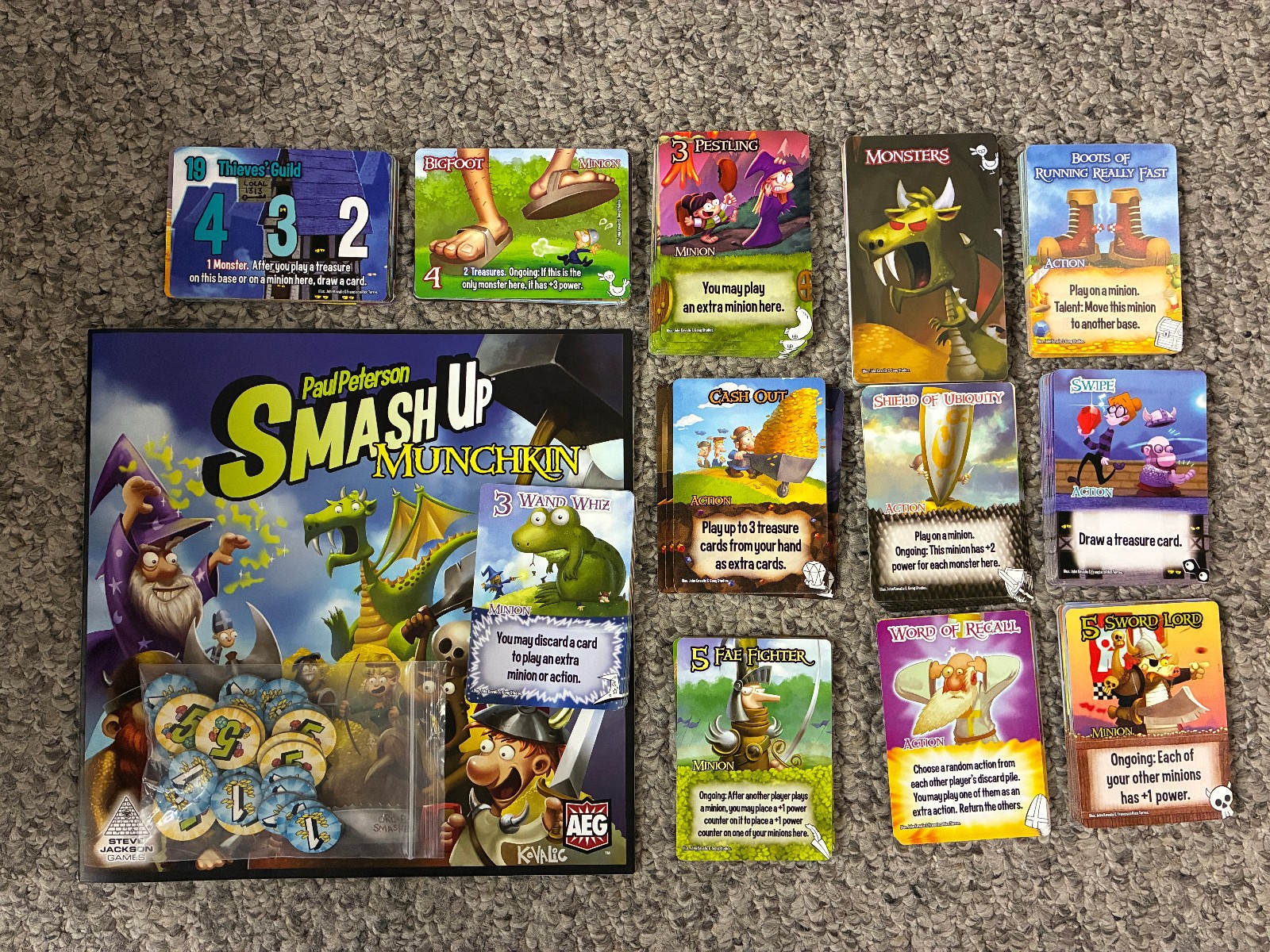 Smash Up Munchkin – AEG 2015 – Complete