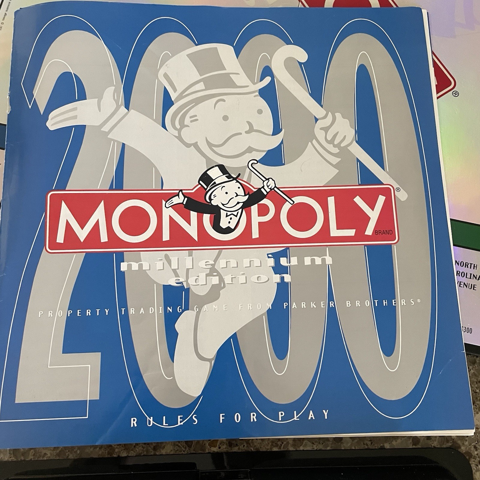 Parker Brothers Monopoly 2000 Millennium Edition