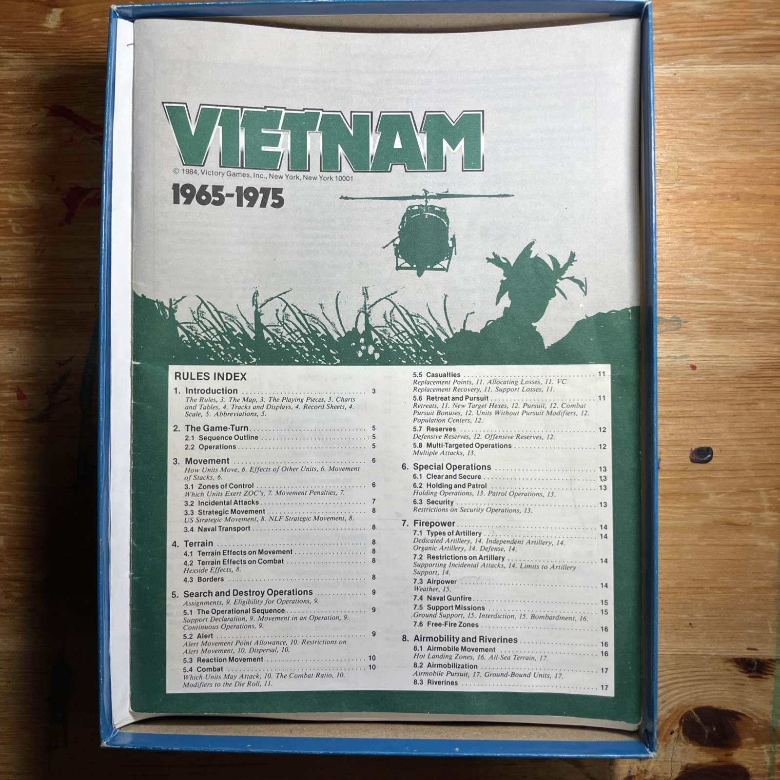 Nick Carp: Vietnam 1965-1975 War Game – 1984 Victory Games Inc. Used