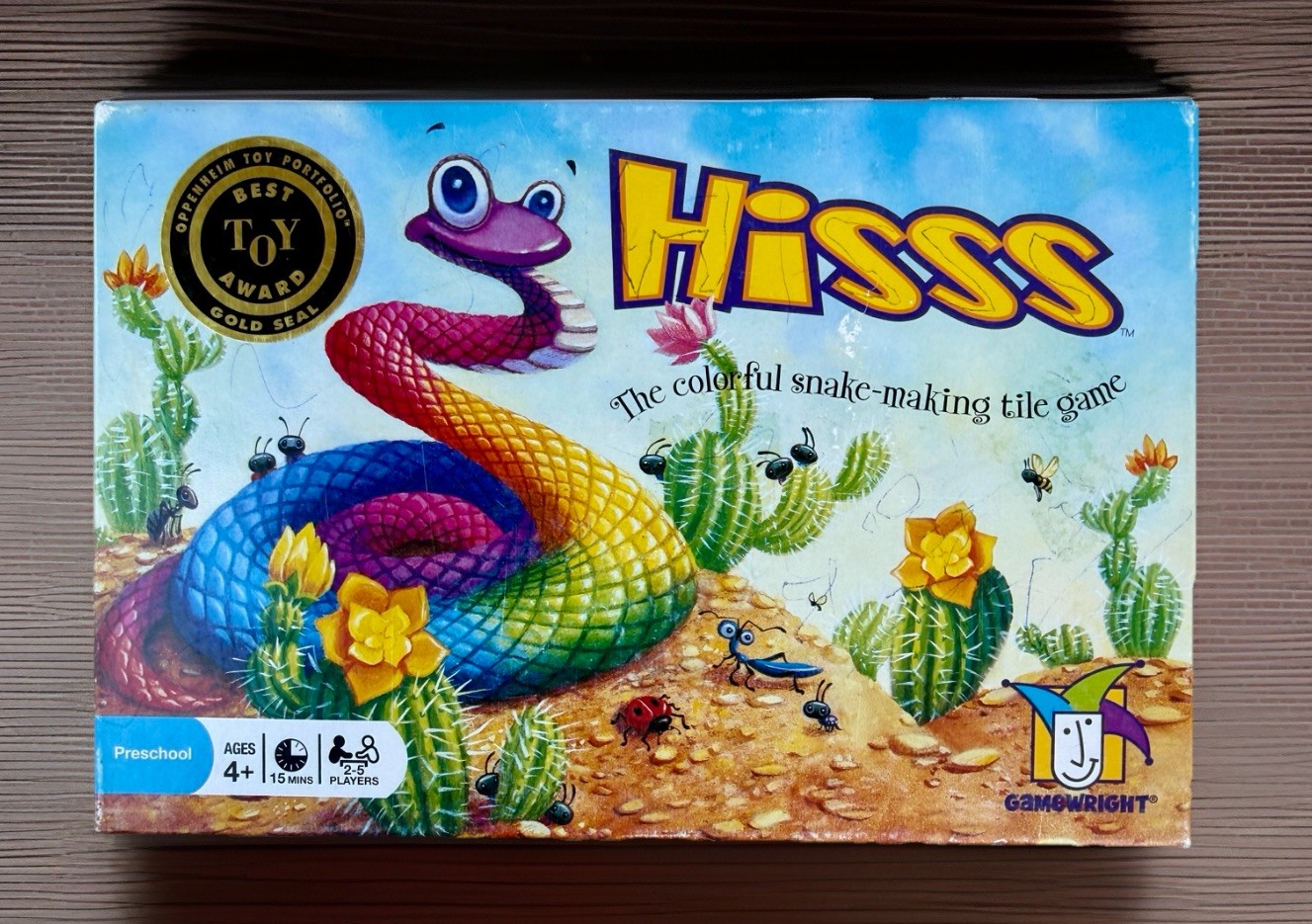 Gamewright Hisss The Colorful Snake-Making Tile Game-All 50 Tiles-No Manual