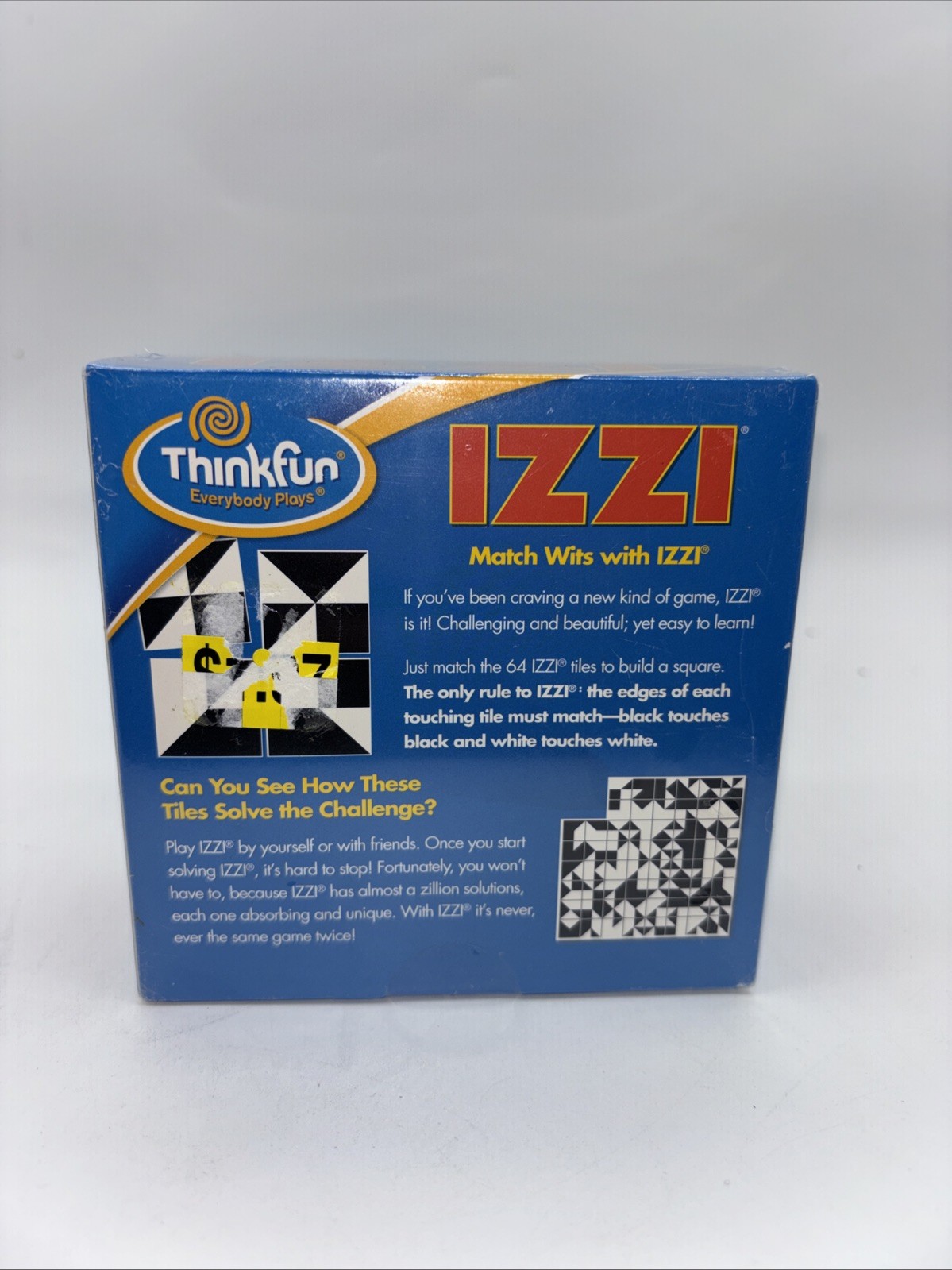 IZZI Matching Tile Puzzle Game with a Zillion Solutions 2009 NEW SEALED