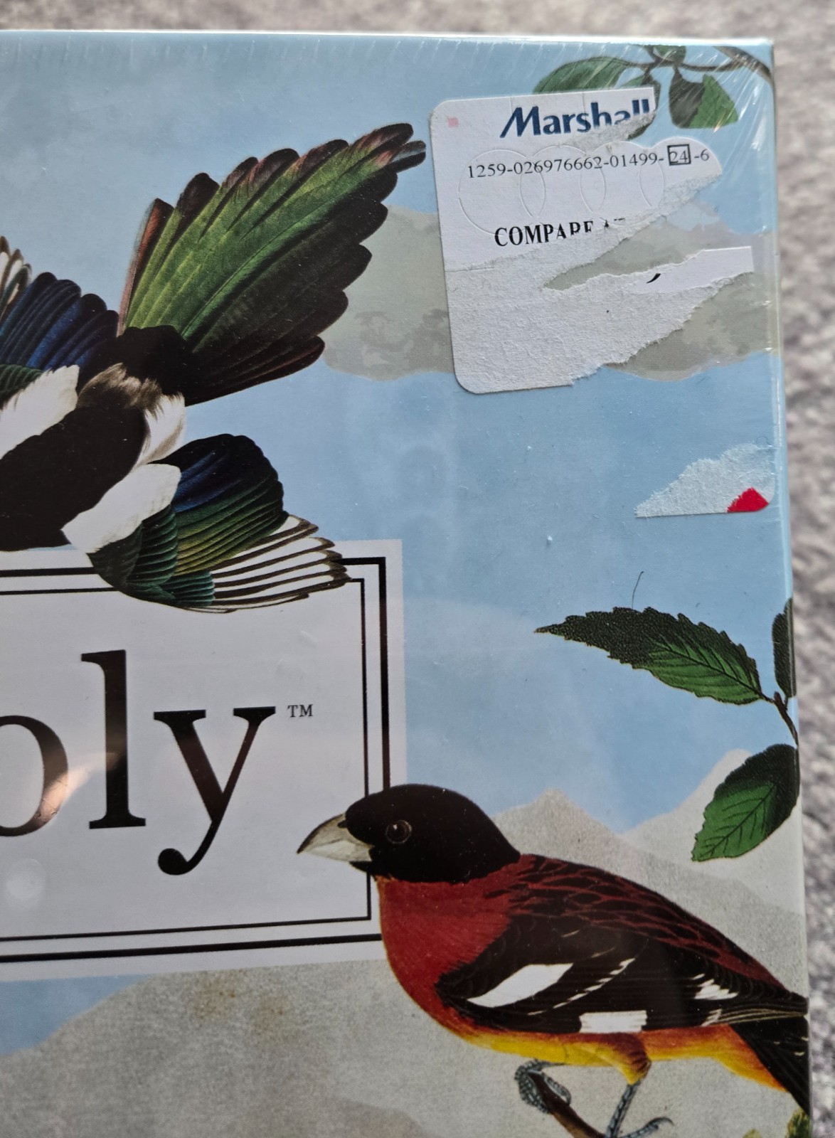 Bird Spotting-Opoly Board Game New Sealed Audubon Society Late for the Sky