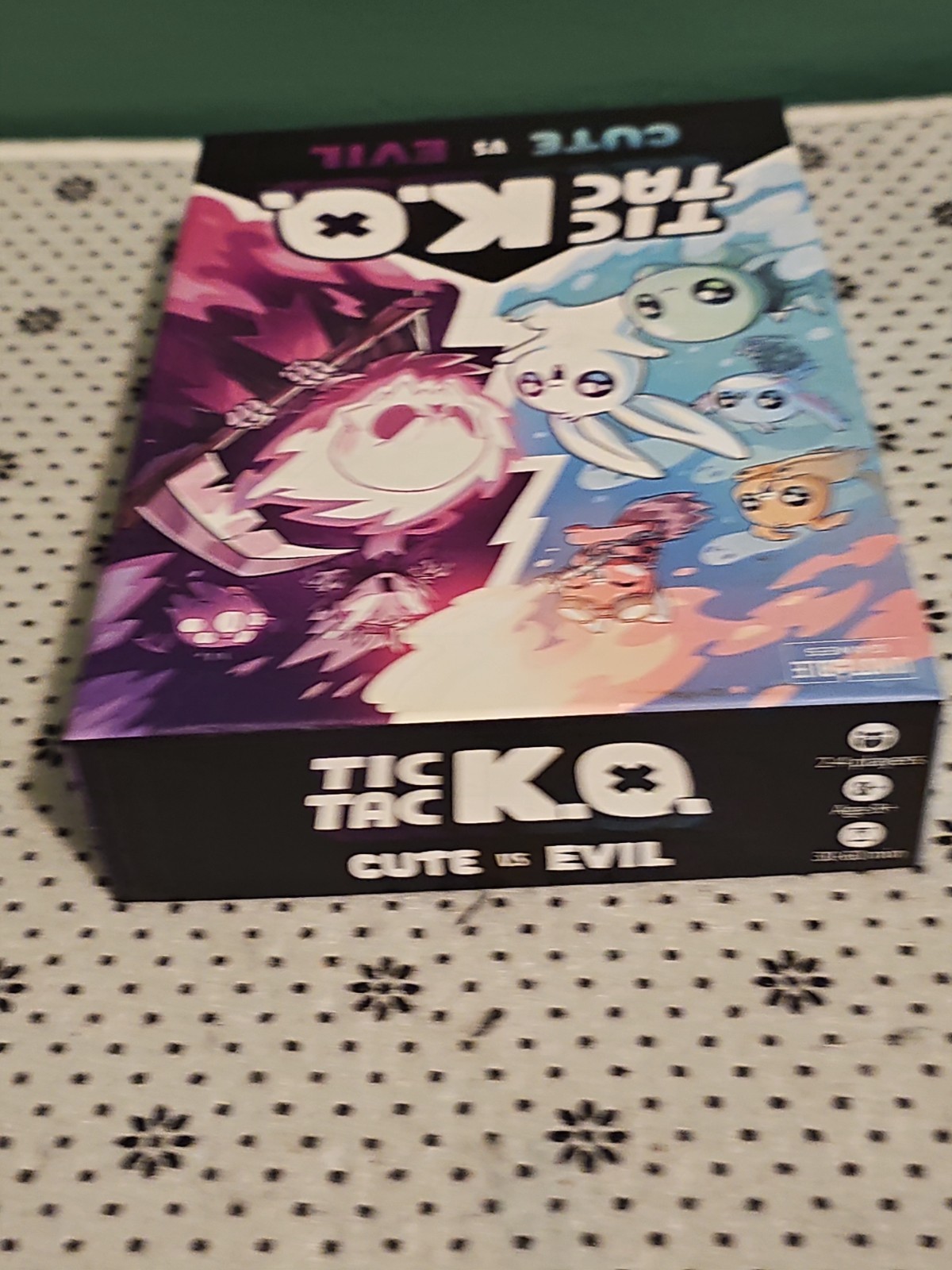 New Tic Tac KO Cute vs Evil Card Game 8+ K.O. 2-4 Players Unstable Used