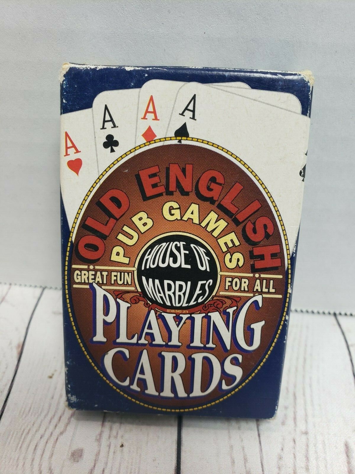 VTG Old English Playing Cards House of Marbles Pub games complete