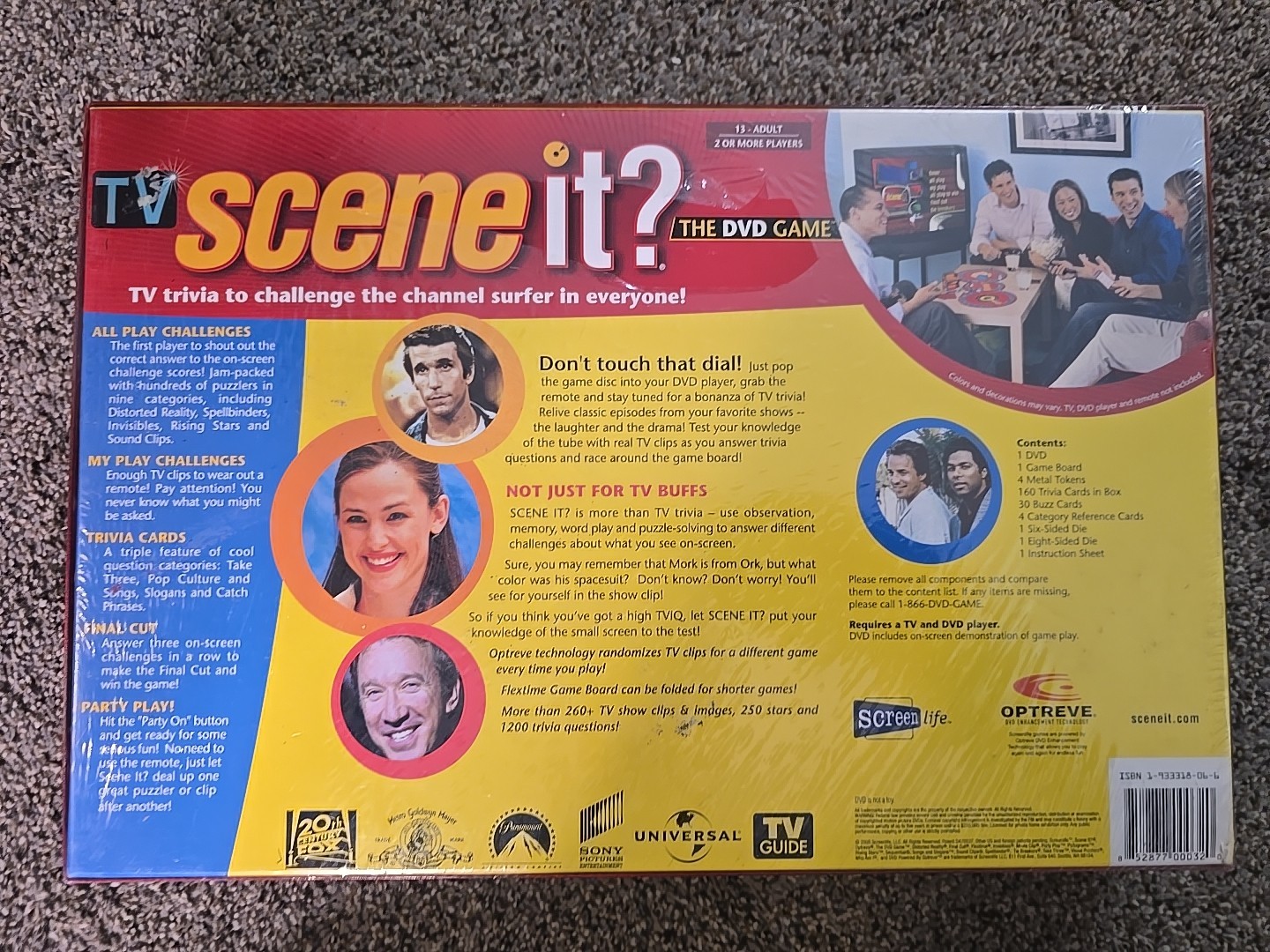TV Scene It? DVD Game 2005 TV Trivia Board Game New Sealed
