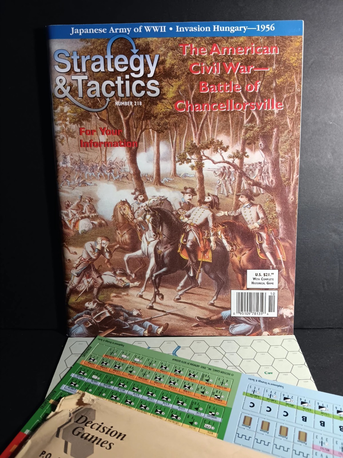 NM UNPUNCHED Strategy & Tactics 218 – CIVIL WAR – Battle of Chancellorsville