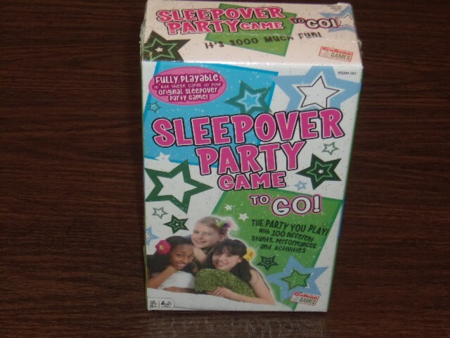 NIB 2017 Sleepover Party Game To Go! Fun Girls Night 100 Stunts By Endless Games