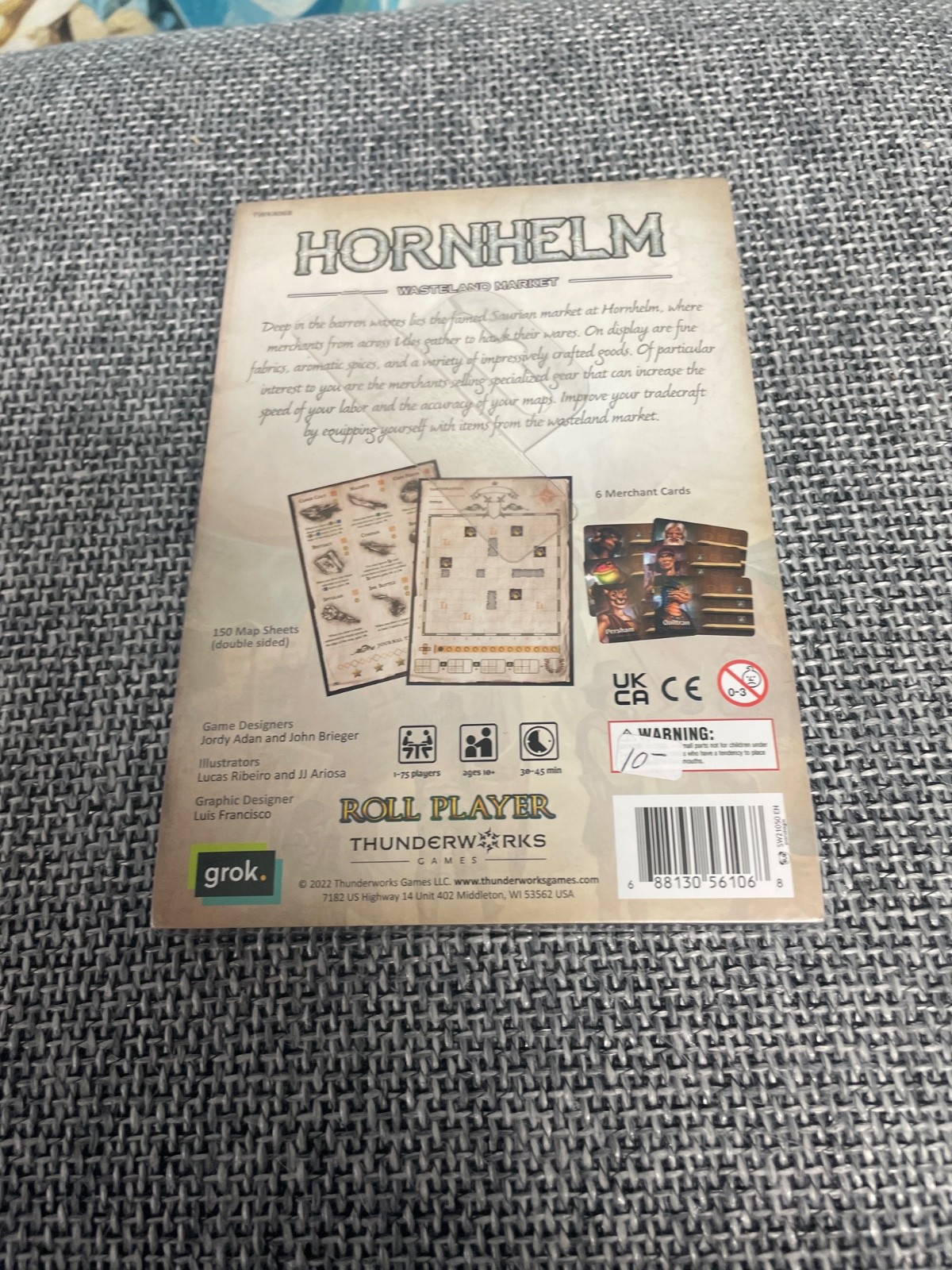 Thunderworks Games Cartographers Hornhelm Wasteland Market Map Pack 6 2022 MIP