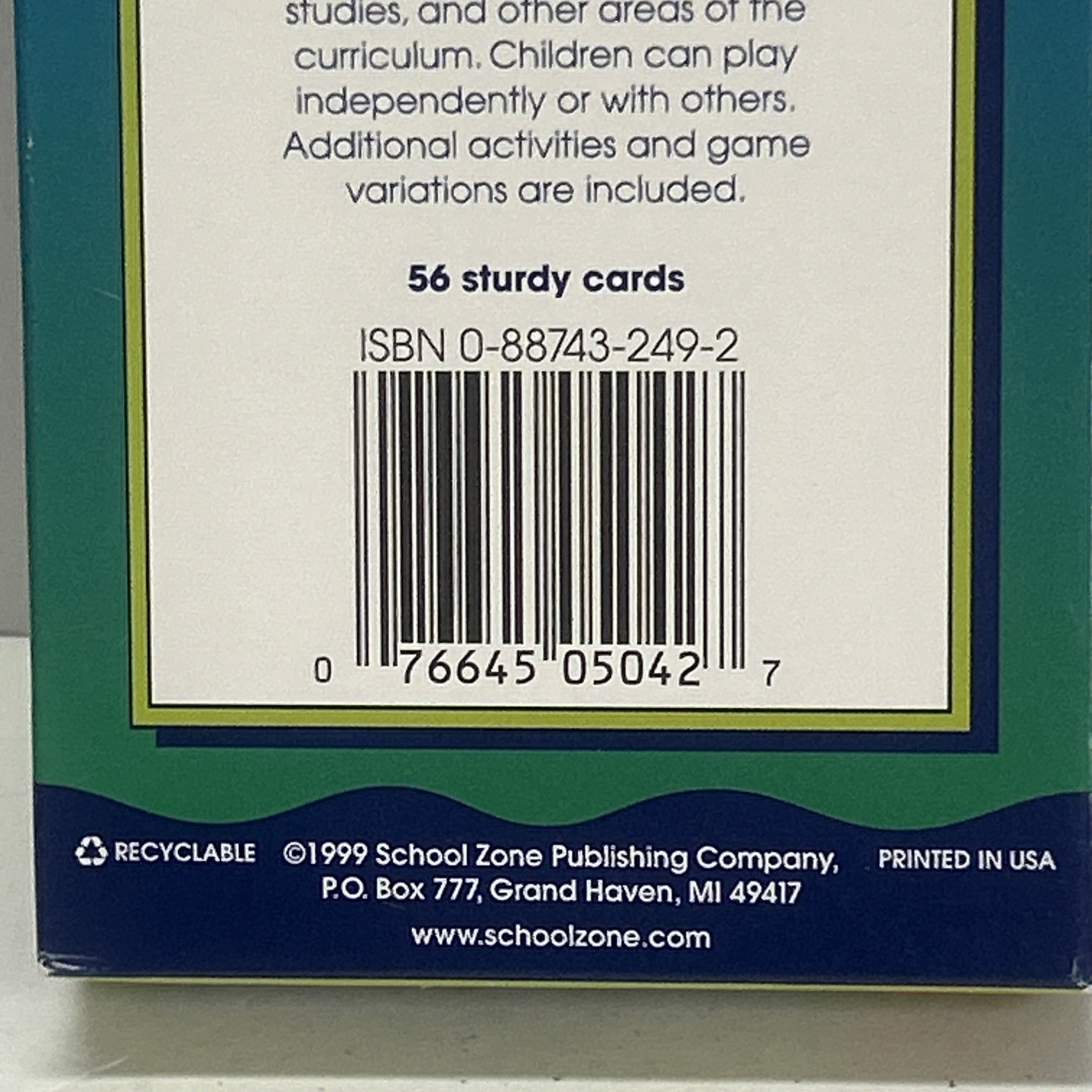 school zone true or false game cards ages 8 – up
