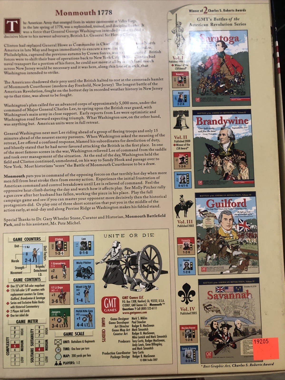 American Revolution Tri-Pack II (Monmouth, Germantown, Newtown) by GMT Games