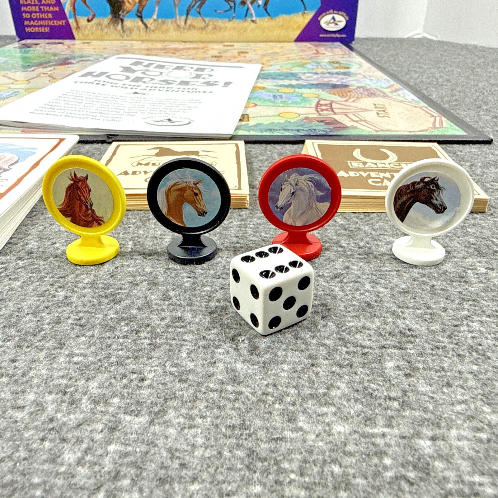 Herd Your Horses! Horse Themed Board Game Complete 2002 Aristoplay 1 Day Ship!👍
