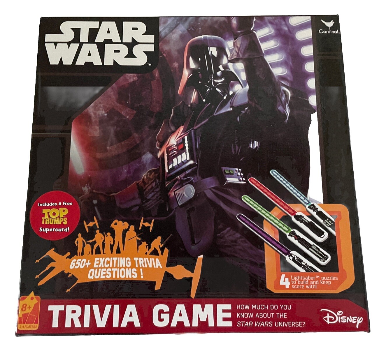 Disney Star Wars Trivia Game 650+ Questions Includes Top Trumps Supercard