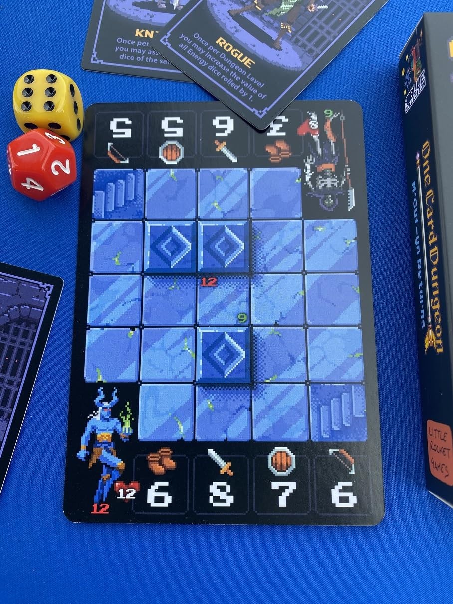 One Card Dungeon M Guf yn Expansion Tabletop Game Multicolored 10cm x 18cm