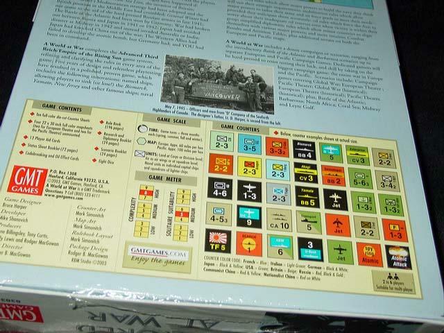 GMT Games 2003 : A WORLD A WAR – Second World War in Europe + Pacific (SEALED)