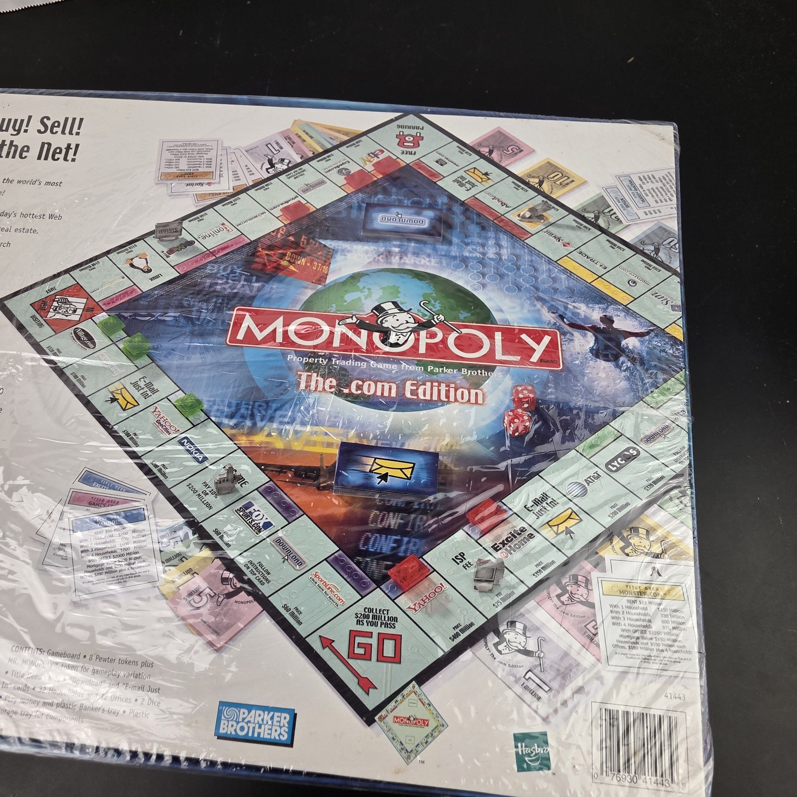 NEW SEALED Monopoly The .com Edition Board Game Parker Brothers Hasbro 2000