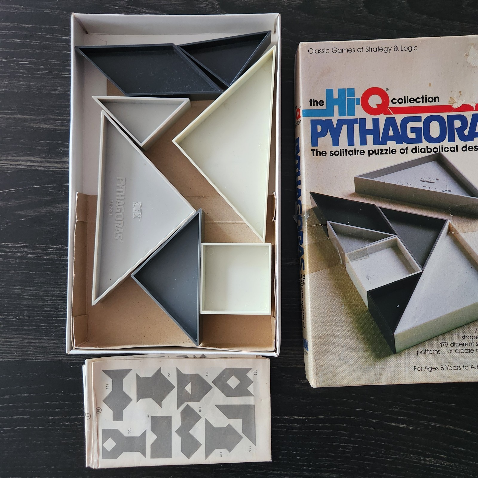Vintage 1977 Pythagoras Hi-Q Geometric Puzzle Game Brain Teaser