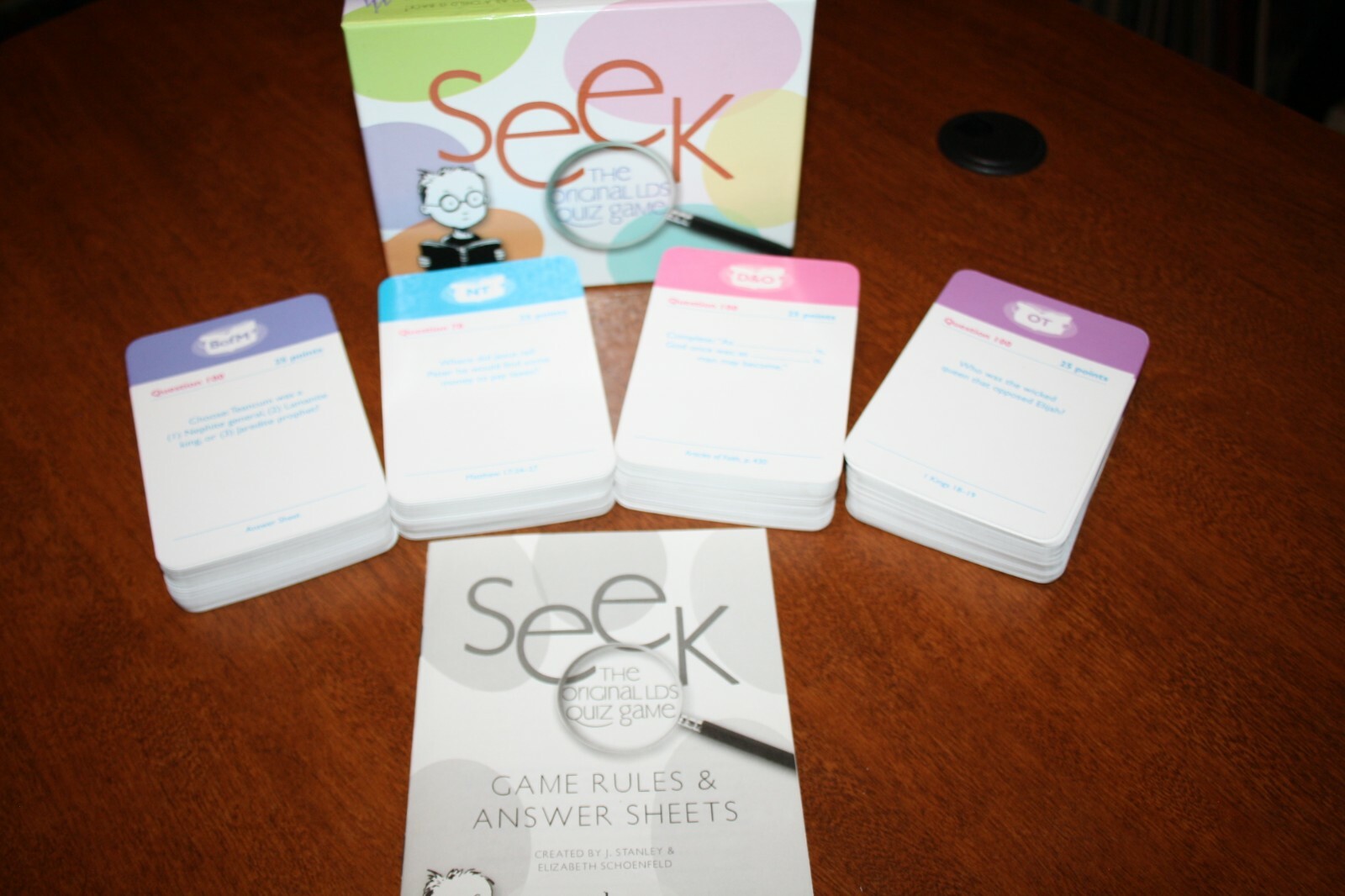 Seek – The Original LDS Quiz Game – Mormon Scripture Trivia -Sunday School -2003