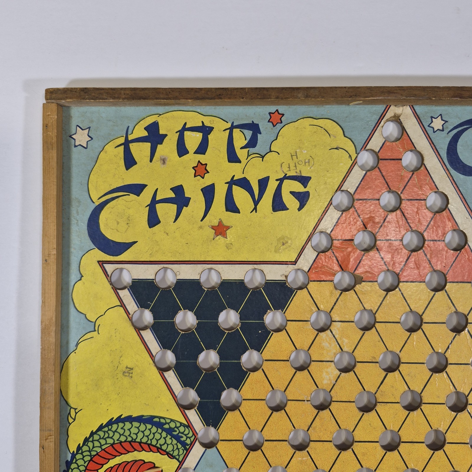 Vintage Chinese Checkers Board ‘Hop Ching ” J Pressman & Co 1940-50s Memorabilia