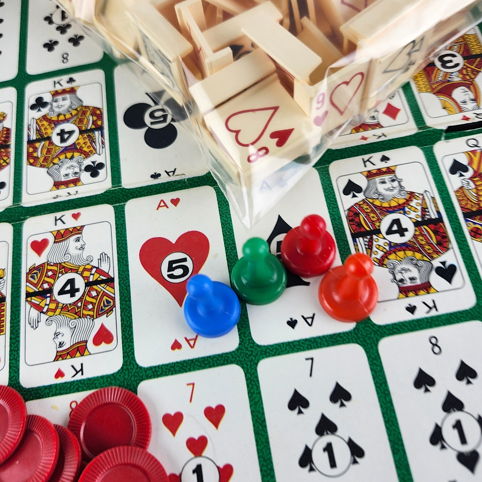 Vintage 1970 Milton Bradley CARDINO Exciting Card Tile Strategy Game!