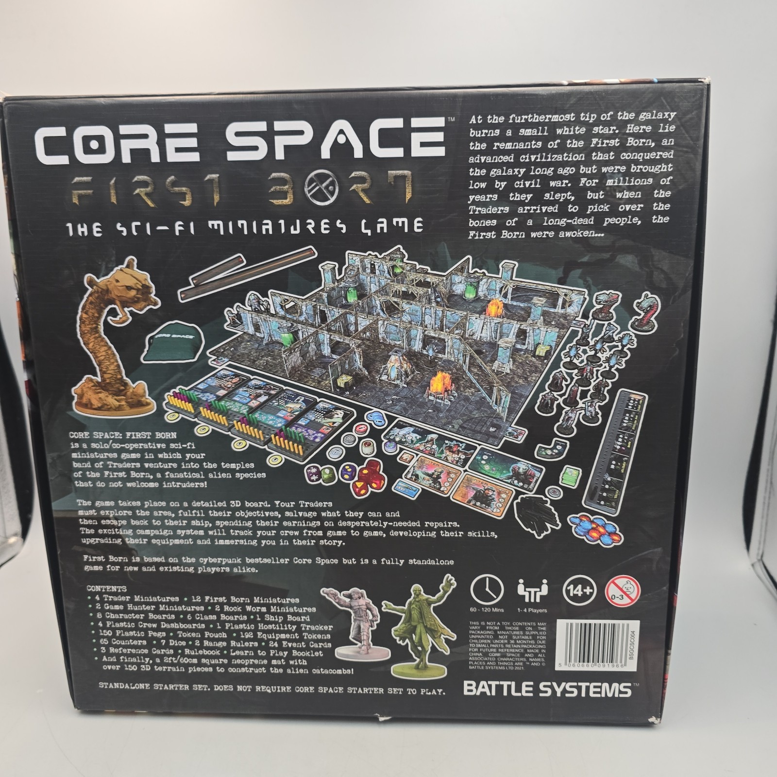 Core Space: First Born – Kickstarter Game NEVER PLAYED, PARTIALLY ASSEMBLED READ