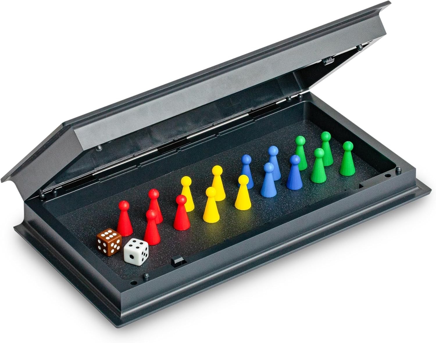 9.75-Inch Ludo Travel Game – Magnetic Folding Board for 2-4 Players, Easy Carry