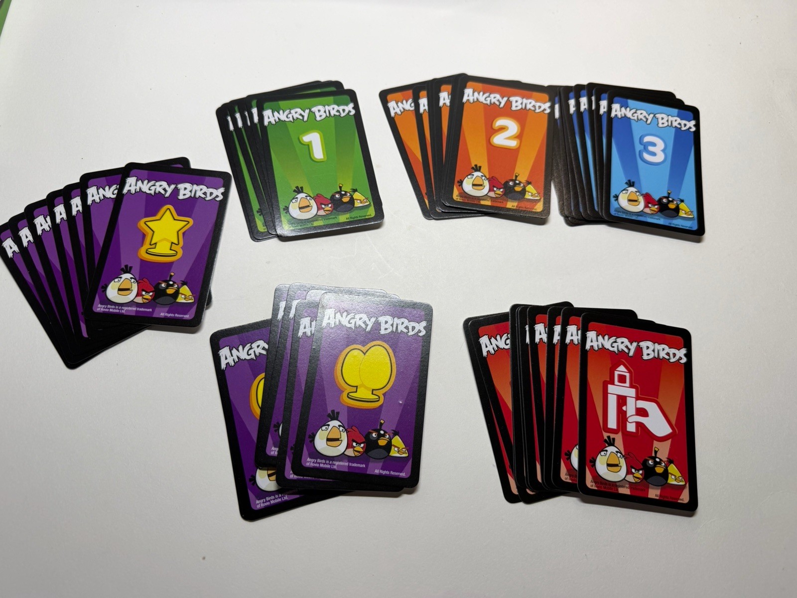 Angry Birds KNOCK ON WOOD Building Game 2-4 Players Mattel Ages 5+ Complete