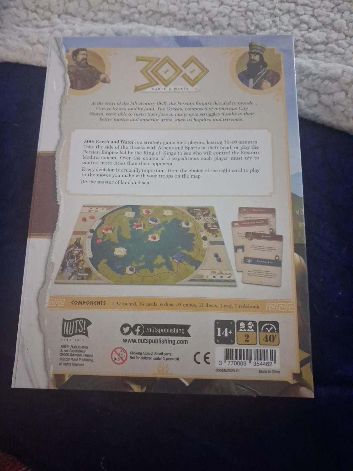300: Earth & Water Board Game – Complete – Brand New