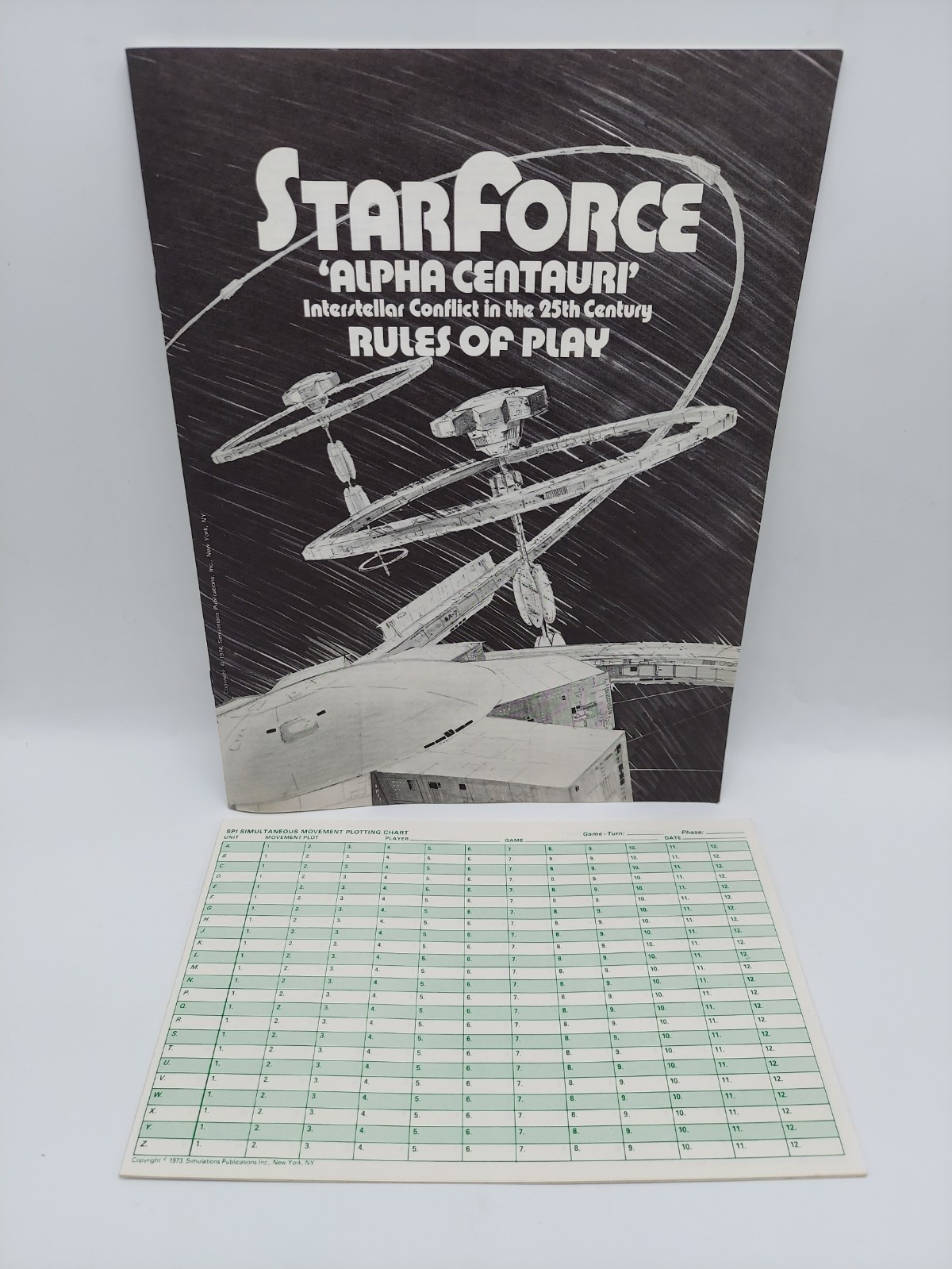 Vintage 1974 STARFORCE: Alpha Centauri SPI War Game – Complete