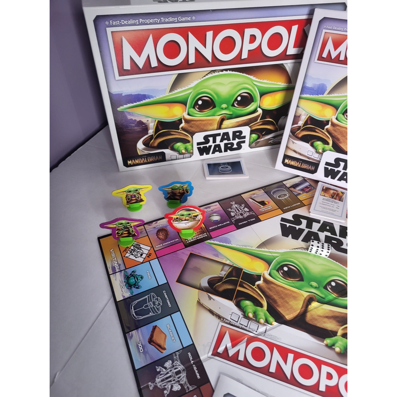 Star Wars The Mandalorian Monopoly The Child Grogu Board Game Hasbro 2013