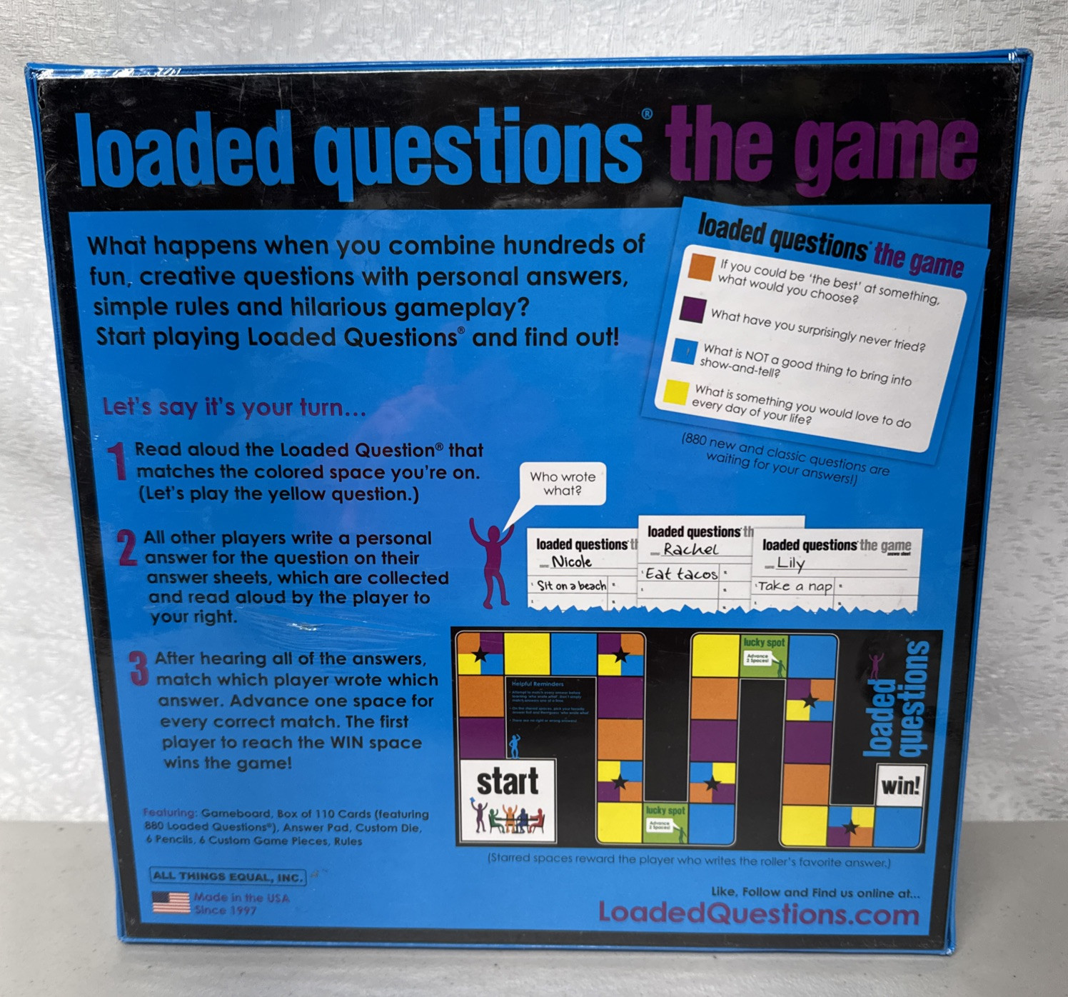 Loaded Questions The Game 4-6 Players 10&up Creative Play NEW Family