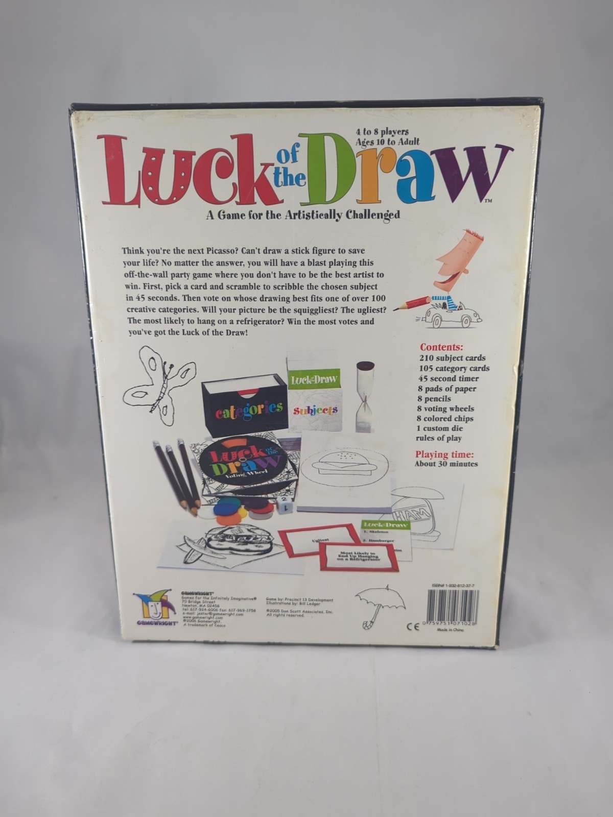 Luck Of The Draw Drawing Card Game for Artistically Challenged 2005 Complete