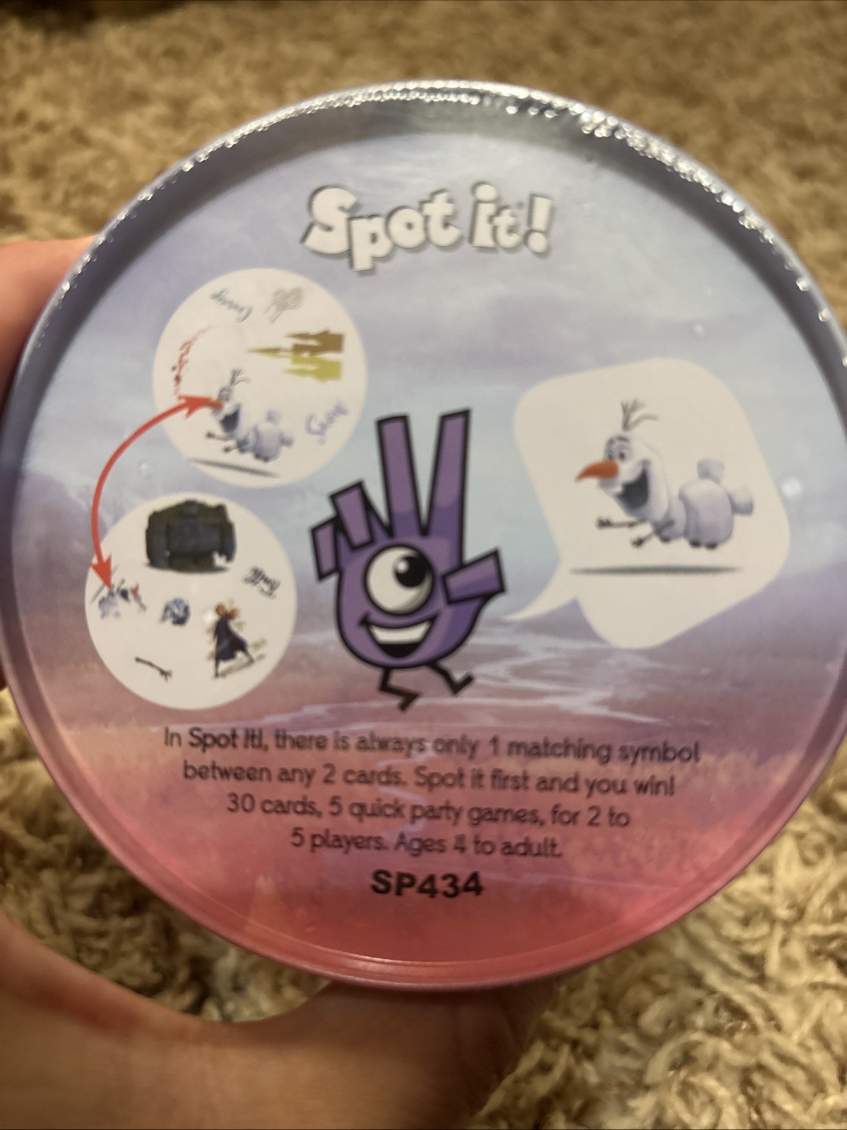 Disney FROZEN II Spot it! Card in Tin