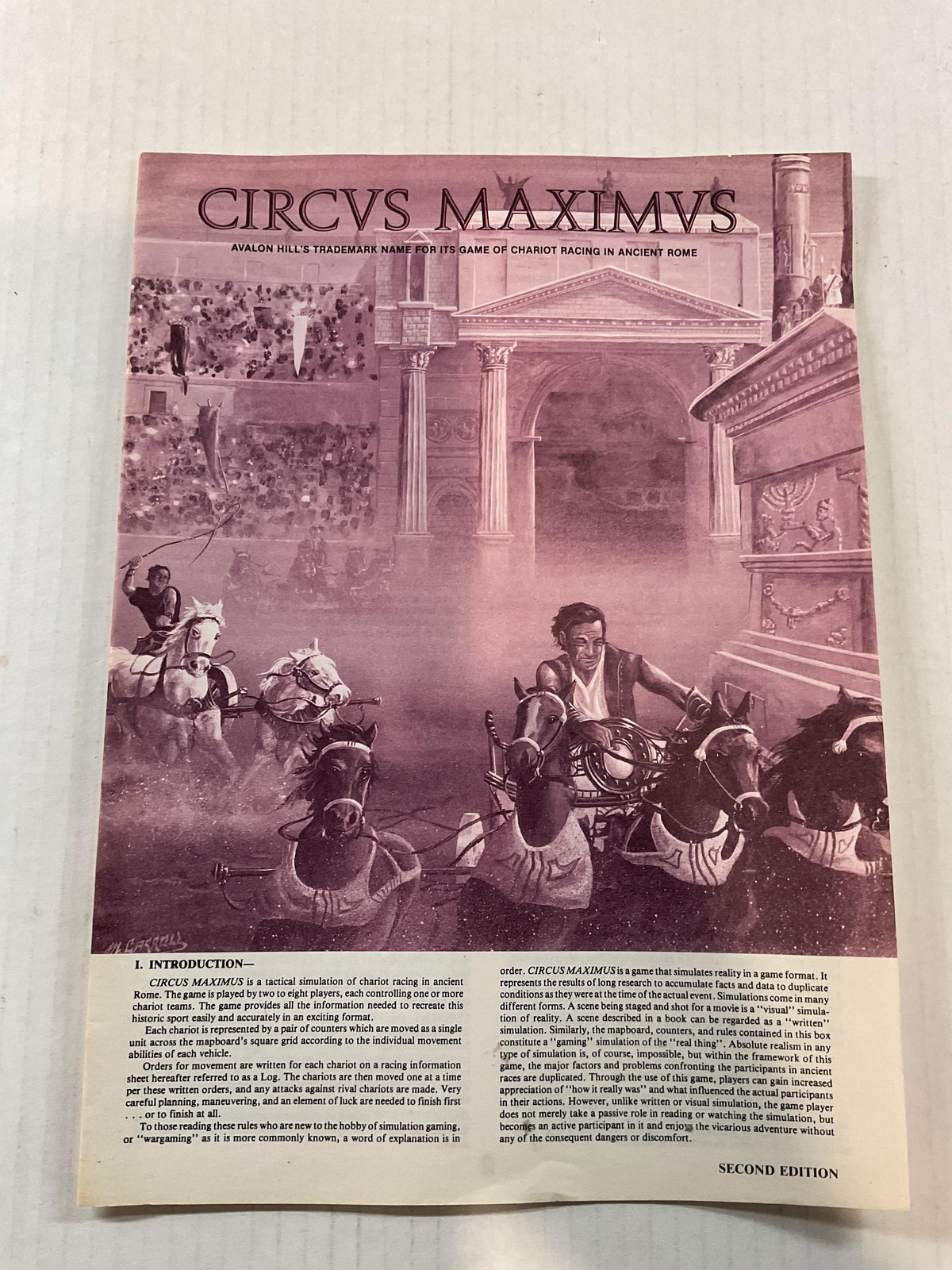 Vintage The Avalon Hill Game Company Circus Maximus Rulebook Replacement