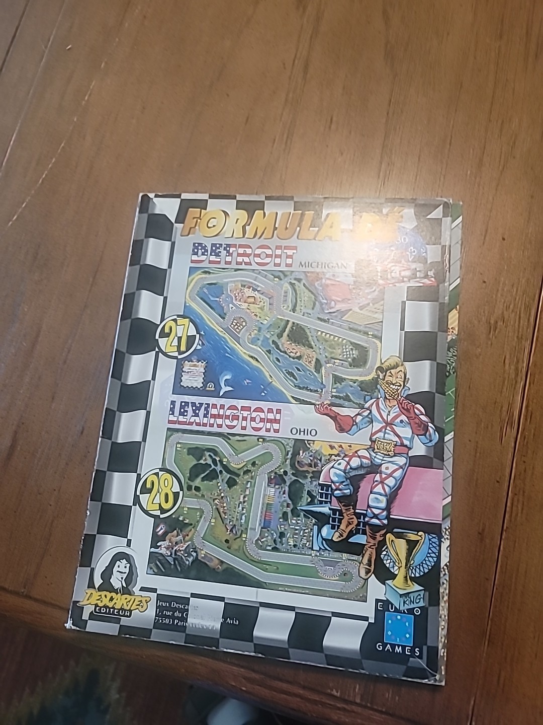 FORMULA DE Map Track Game Boards Detroit-Lexington-Atlanta-Datona 27/28/29/30
