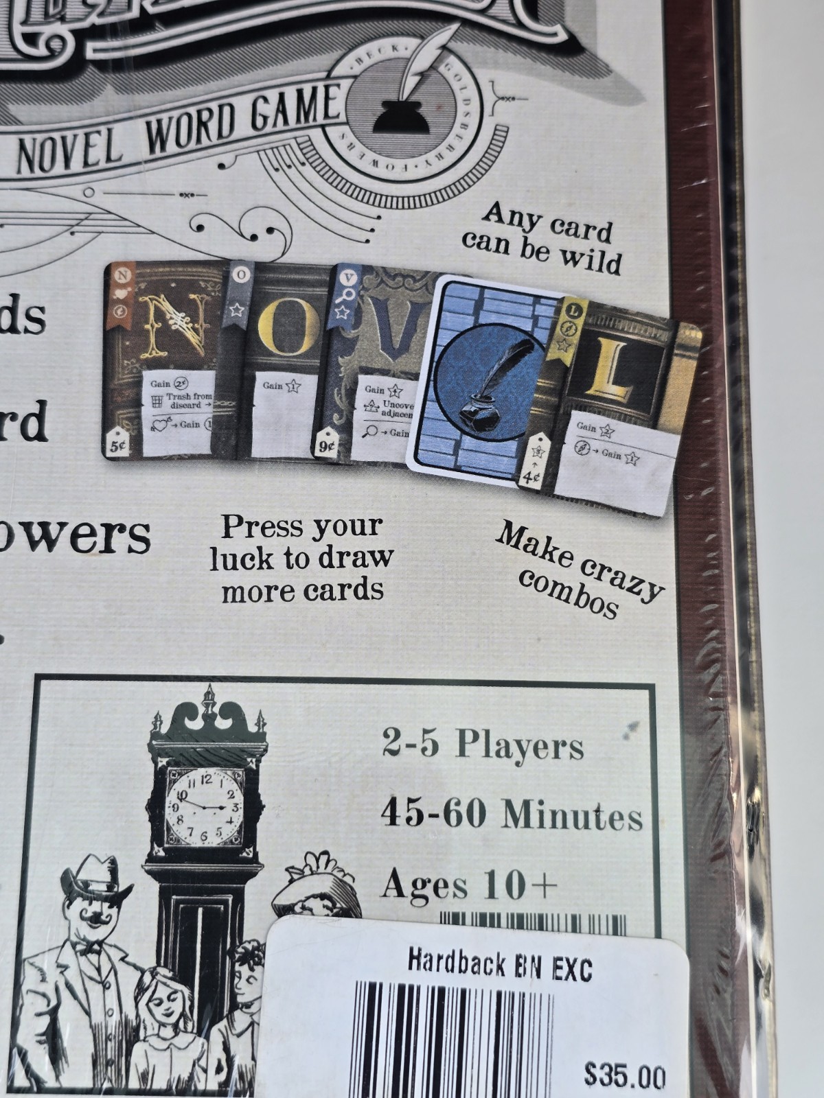 Hardback A Novel Word Game Barnes Noble Exclusive Board Game Tim Fowers New