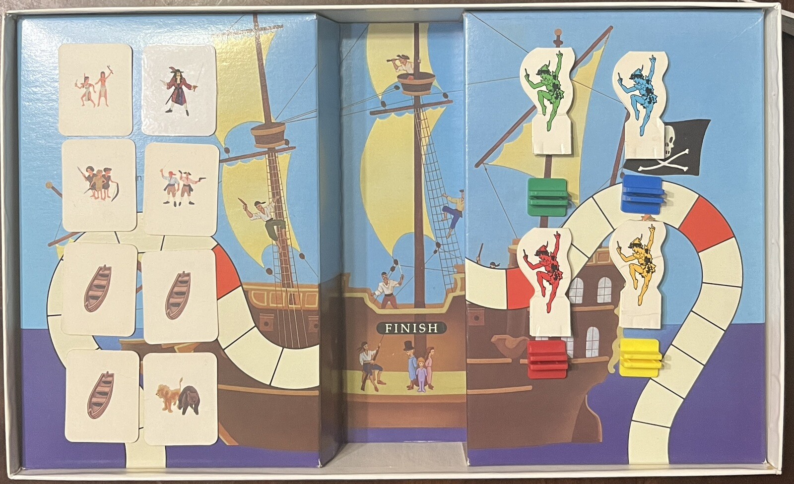 1990 University Games the Peter Pan Board Game Complete See Description