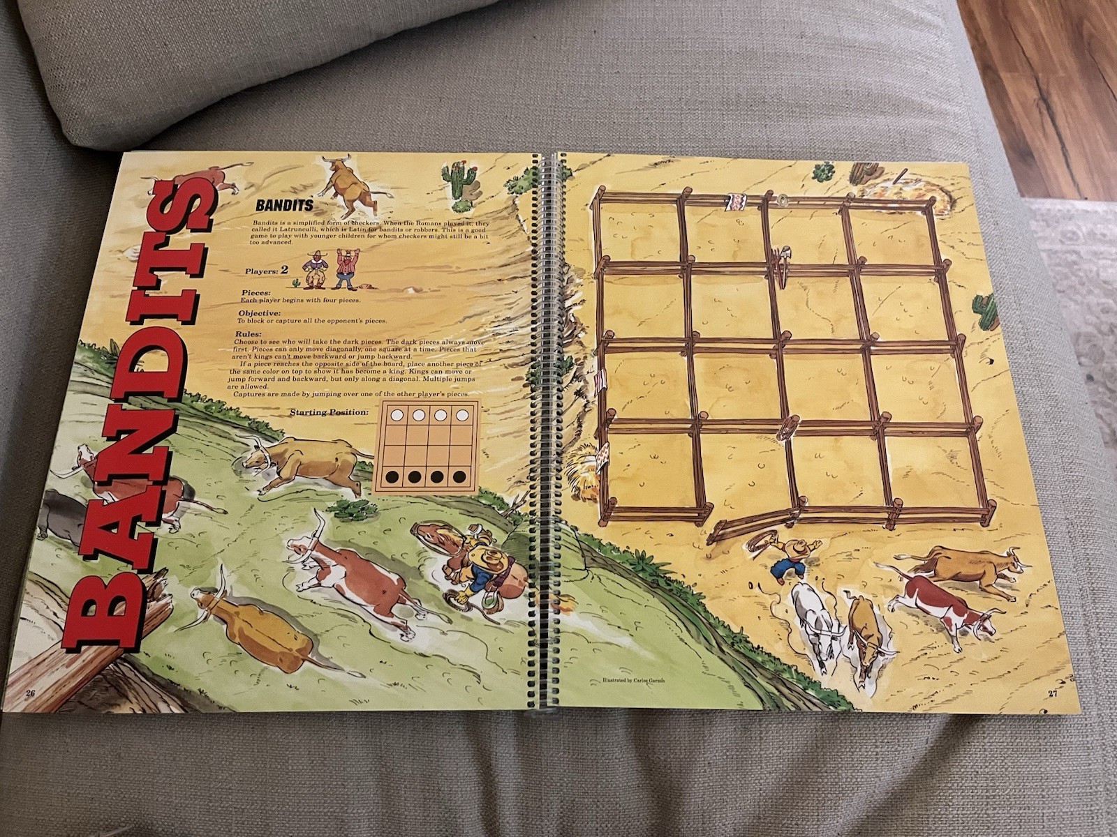 Highlights Best Board Games Around the World Spiral Bound Book Vintage 1992 MINT