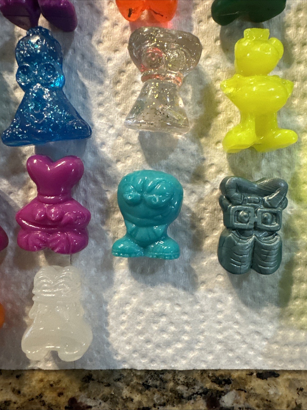 Vintage Gogo’s Crazy Bones Huge Mixed Lot Figures Gogo Toys Go Go Rare Glitter