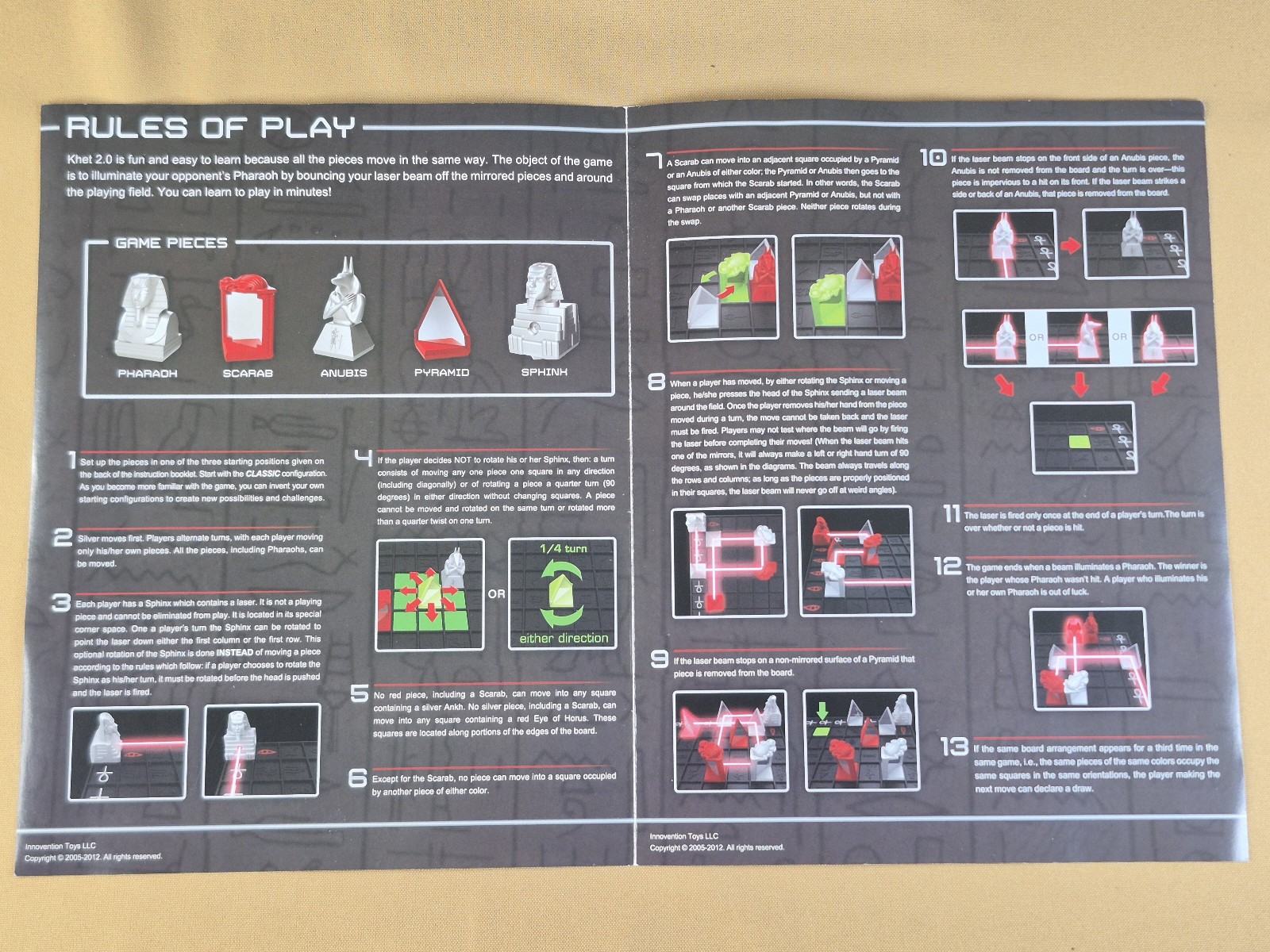 Khet 2.0 Laser Game – Laser Chess – Toy of the Year Finalist – Innovention Toys