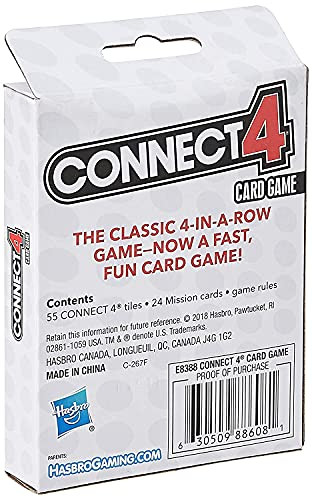 Connect 4 Card Game Fast Fun Travel Game for Kids Ages 5 and Up