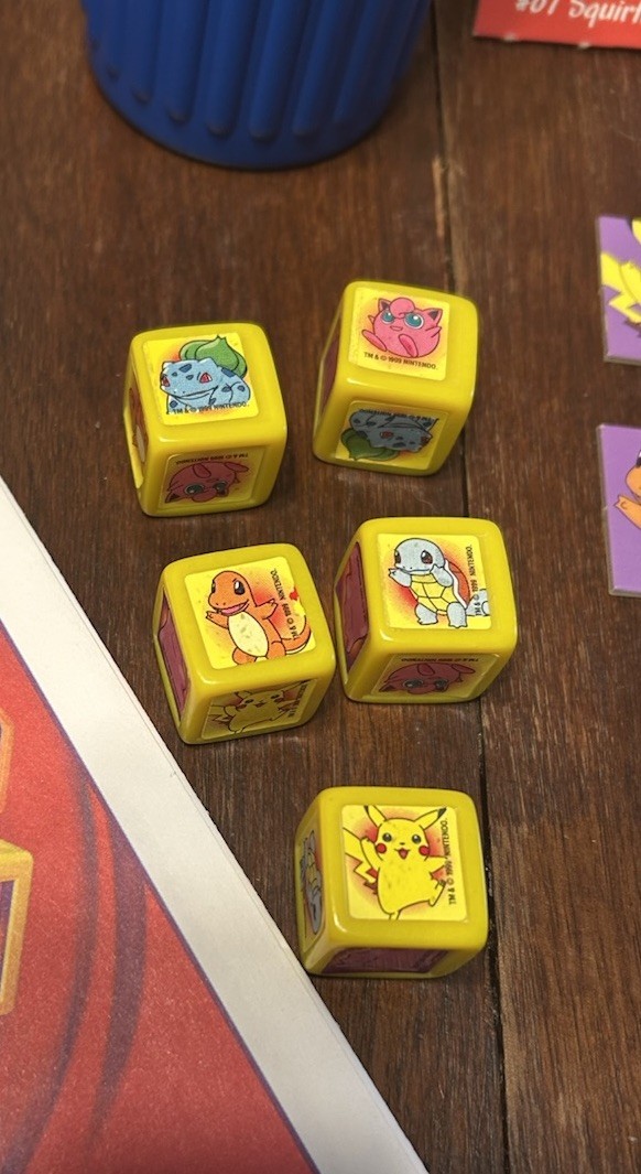 Pokemon Yahtzee Jr. – Milton Bradley Hasbro – COMPLETE Game – Vtg 1999 Nintendo