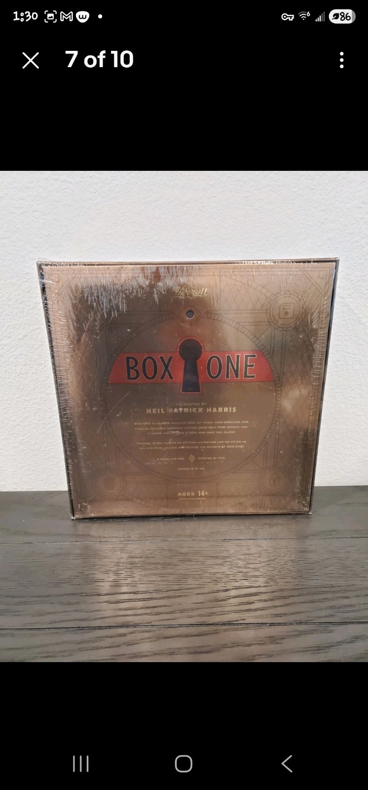 NEW BOX ONE Presented by Neil Patrick Harris: Mystery Board Game Escape Room