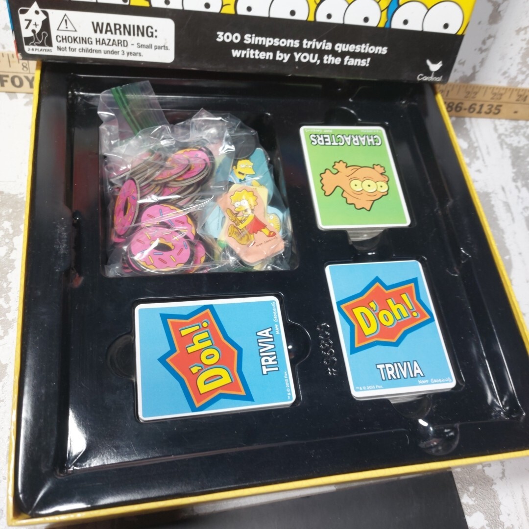 The Simpsons Fan Edition 25th Anniversary Trivia Board Game Complete 2013