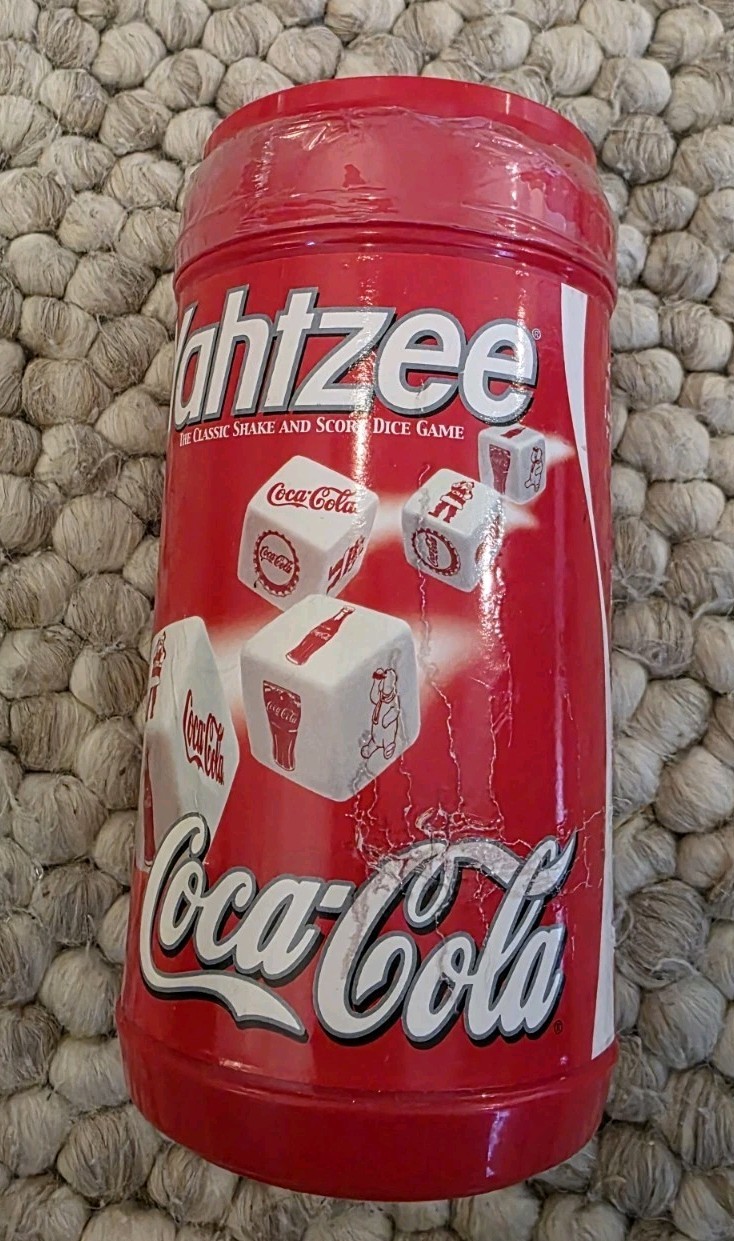 2002 COLLECTORS EDITION YAHTZEE GAME COCA-COLA